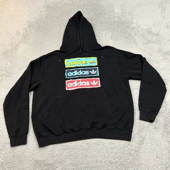 adidas Shirts Adidas Hoodie Mens Extra Large Black Pullover